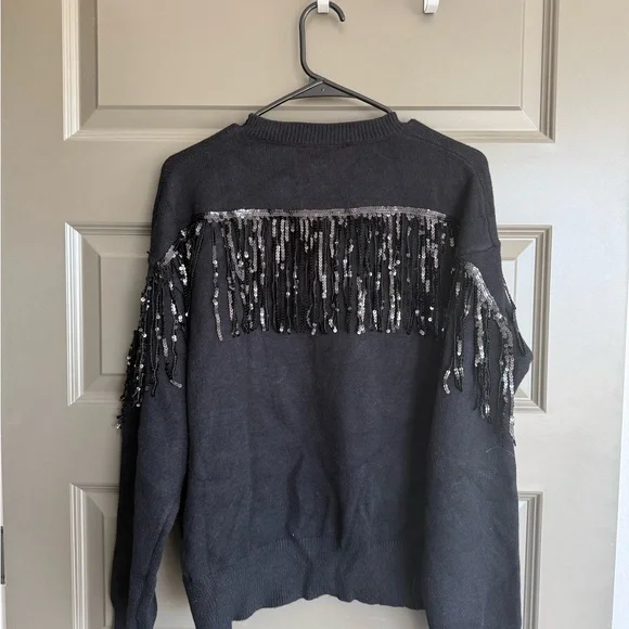 VICI Sweater with Sequin Fringe - Picture 3 of 3